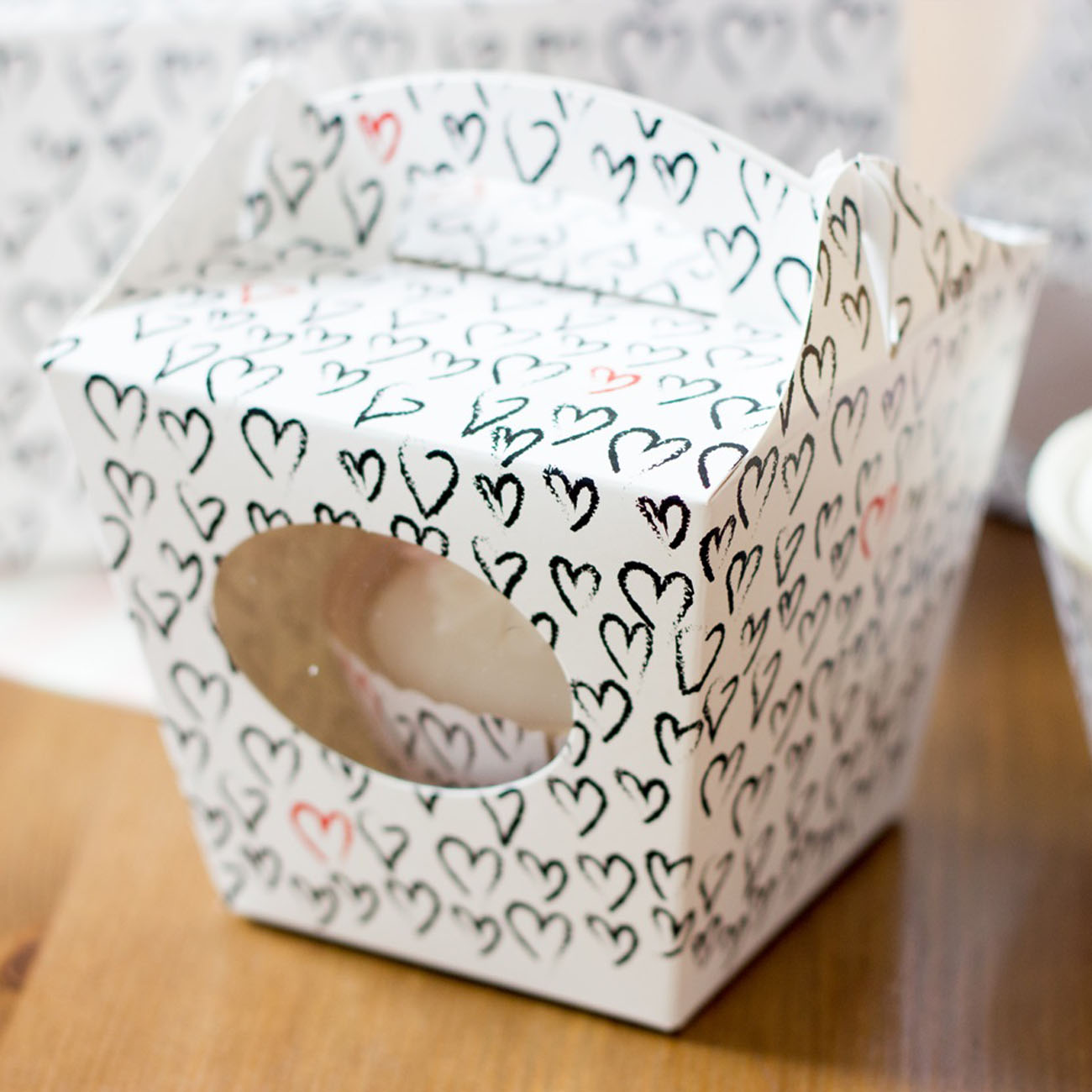 Krabička na cupcake - Hearts (8 Ks) - K11-5021-01