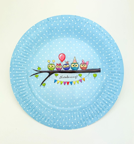 Party papierový tanier (8ks) - TL01-5010A-01-S